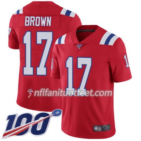 Miesten New England Patriots NFL Pelipaita Antonio Brown 17 Nike Punainen 100th